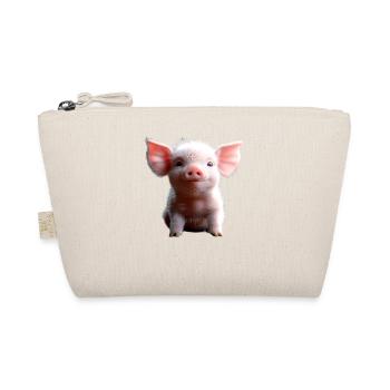 Pig Domestic Pig Pig Piglet Piggy - Organic Pouch - nature - Front