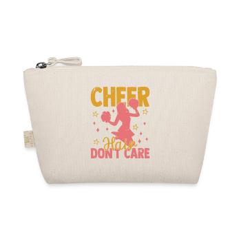 Cheer Hair Don't Care Cheerleading Cheerleader - Bio-Täschchen - Natur - Vorne