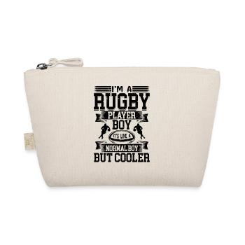 I'm a Rugby Player Boy It's Like a Normal Boy but - Bio-Täschchen - Natur - Vorne
