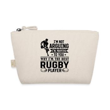 I'm proving to you why I'm the best Rugby player - Bio-Täschchen - Natur - Vorne