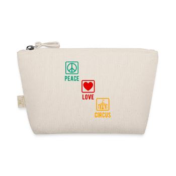 Circus Peace Love Circus Circus Performer Gift - Organic Pouch - nature - Front