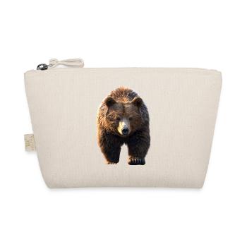 Braunbär Grizzly Bär Bärenbrüder Papa Wilde Bären - Bio-Täschchen - Natur - Vorne