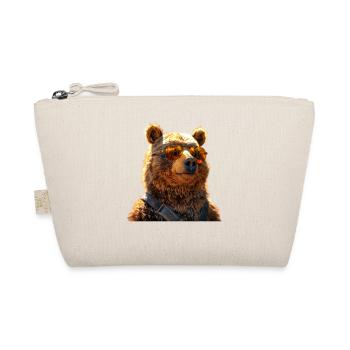 Braunbär Grizzly Bär Bärenbrüder Papa Wilde Bären - Bio-Täschchen - Natur - Vorne