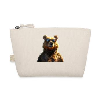 Braunbär Grizzly Bär Bärenbrüder Papa Wilde Bären - Bio-Täschchen - Natur - Vorne