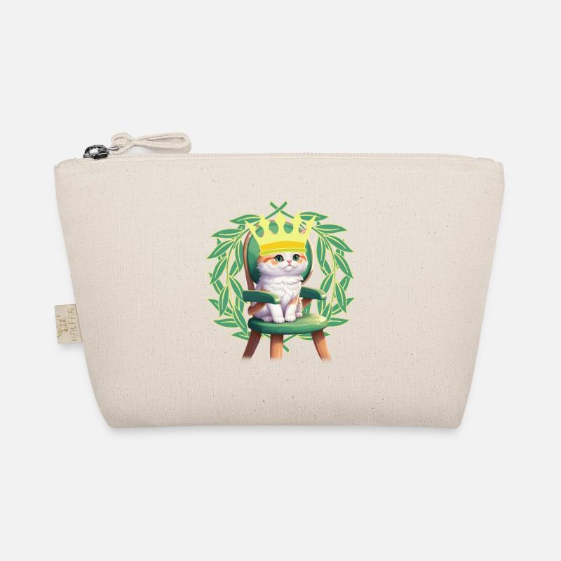 Chaton Chat Princesse Reine Couronne Trousse biologique
