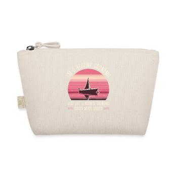 Grandma Boating Sailing Captain Sailboat Boat - Organic Pouch - nature - Front