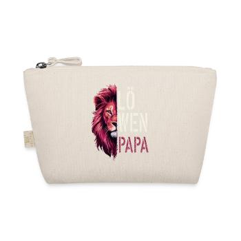 löwen Papa Vatertagsgeschenk Vatertag - Bio-Täschchen - Natur - Vorne