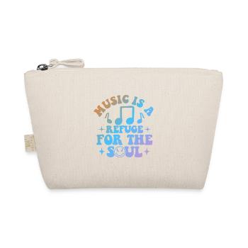 Music Is A Refuge for the Soul - Bio-Täschchen - Natur - Vorne