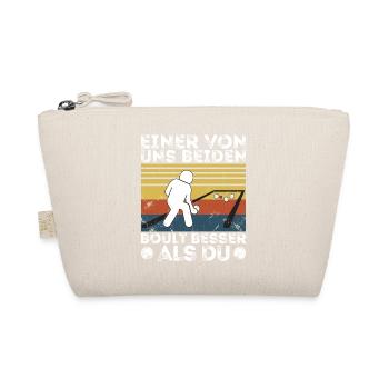 Einer von uns beiden boult - Bouler Petanque - Bio-Täschchen - Natur - Vorne