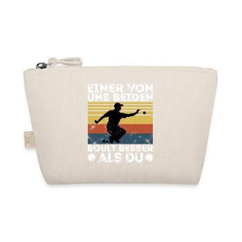 One of the two of us boult - bouler petanque - Organic Pouch - nature - Front