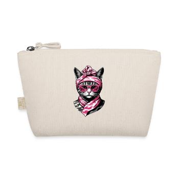 Cute Cat Mom Cat Lover Mom Style - Organic Pouch - nature - Front