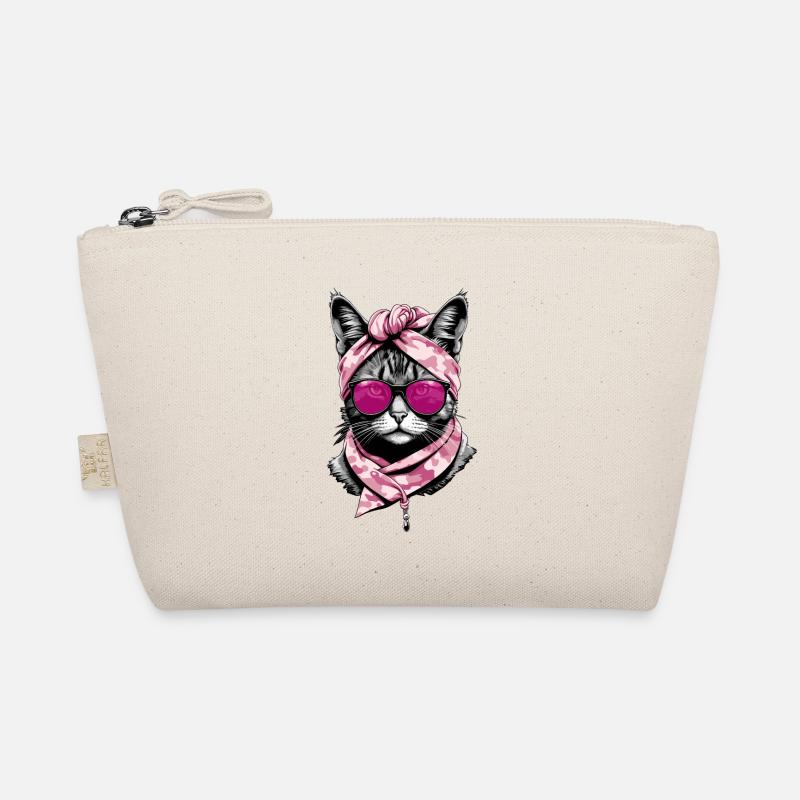 Cute Cat Mom Cat Lover Stylish Organic Pouch