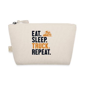 Eat Sleep Truck Repeat Trucker Truckie Legends - Organic Pouch - nature - Front