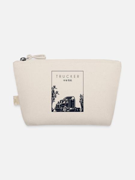 Trucker Chinesisch Hanzi Trucker Truckie Legenden - Bio-Täschchen - Natur - Vorne