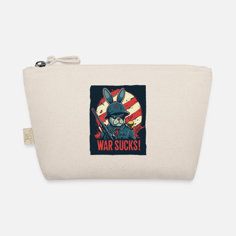 Captain Rabbit Hüpf: War is crap Organic Pouch