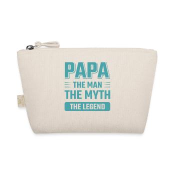 Papa ein Mann eine Legende lustige Vater Sprüche - Bio-Täschchen - Natur - Vorne