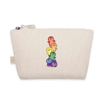 Drapeau arc-en-ciel Gay Pride LGBTQ Pingouin mignon pingouin - Trousse biologique - nature - Devant