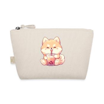 Dog Drinking Bubble Tea Boba and Dogs Anime - Organic Pouch - nature - Front