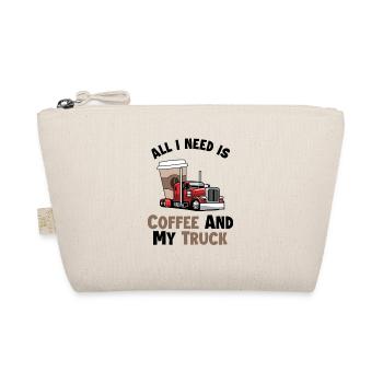 Coffee and my Truck Trucker Legends Truckie Truck - Organic Pouch - nature - Front