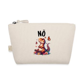 Dinosaur Dinos Saying Nope for Boys and Girls - Organic Pouch - nature - Front