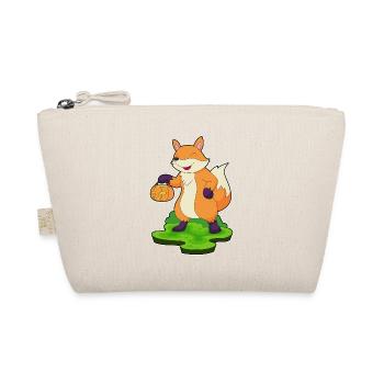 Fuchs Halloween Kürbis - Bio-Täschchen - Natur - Vorne