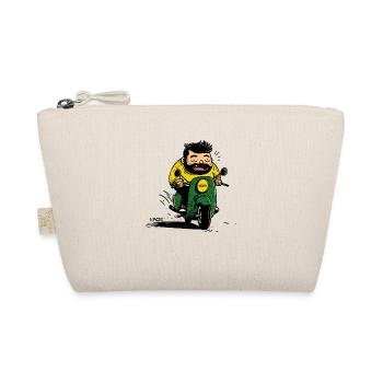 Buddy, the king of the moped scooter, biker - Organic Pouch - nature - Front