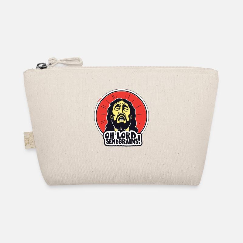 Jesus Christ, God, throw brains from heaven Organic Pouch