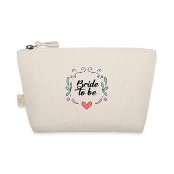 Bridal Saying Motif - Organic Pouch - nature - Front