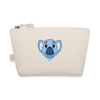 Koala Bear Head - Organic Pouch - nature - Front