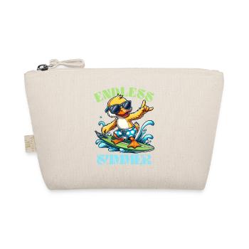Sommer Surfen Ente Urlaub Meer Welle Strand Cool - Bio-Täschchen - Natur - Vorne
