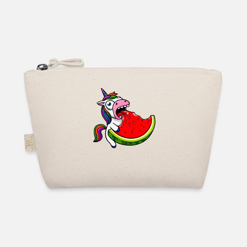 Unicorn Melon Cute Comic Crazy Funny Organic Pouch
