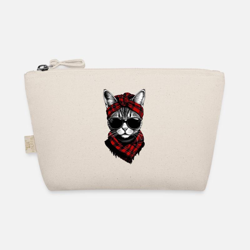 Cute Cat Mom Cat Lover Style Organic Pouch