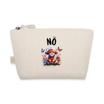 Highland Cow Saying Nope for Boys and Girls - Organic Pouch - nature - Front