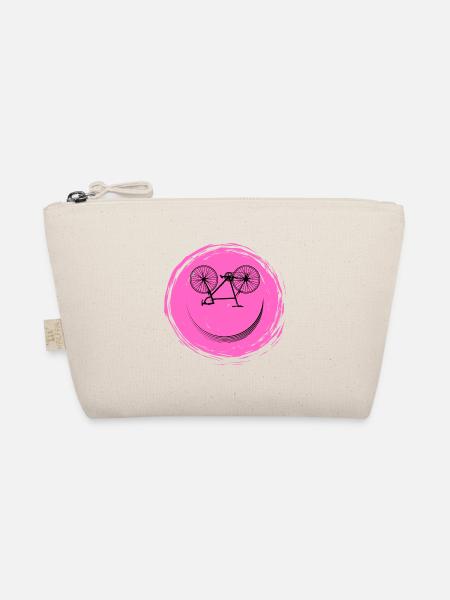 Bicycle Face - Organic Pouch - nature