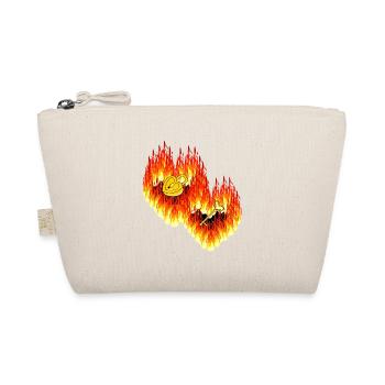 Cœurs Flamme Amour Relation Saint-Valentin - Trousse biologique - nature - Devant