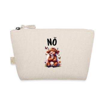 Highlander Cow Saying Nope for Boys and Girls - Organic Pouch - nature - Front