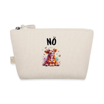 Highlander Cow Saying Nope for Boys and Girls - Organic Pouch - nature - Front