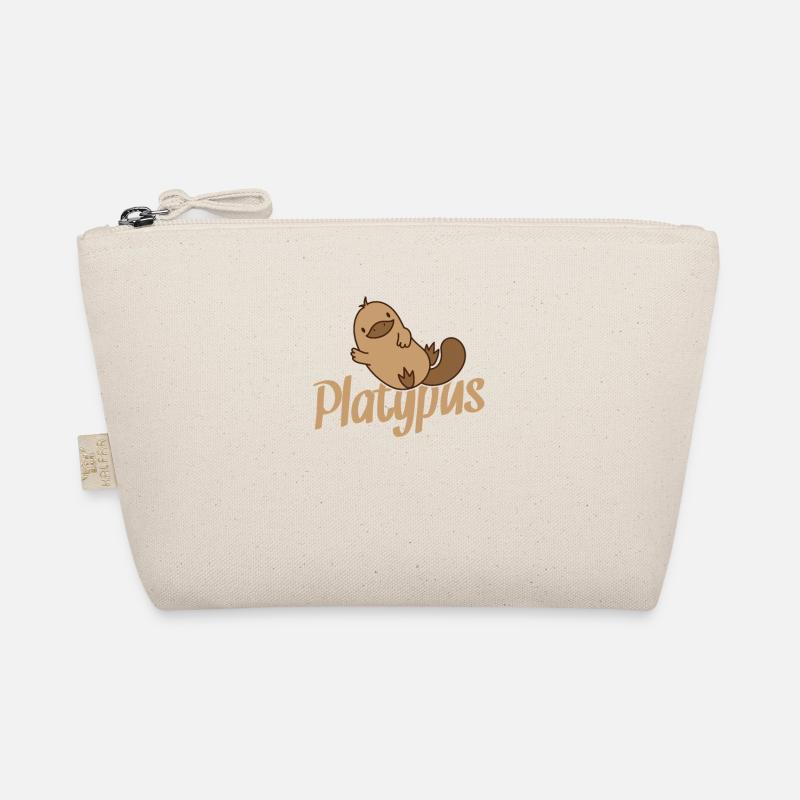 Platypus Schnabeltier winkt - Bio-Täschchen - Natur