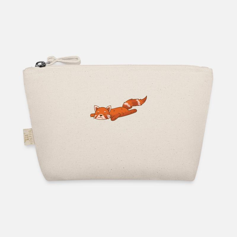 Red Panda Bear Cat Bamboo Organic Pouch