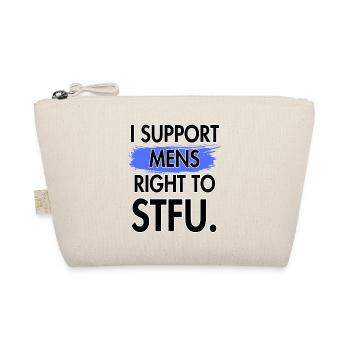 I support men's right to be silent. - Organic Pouch - nature - Front