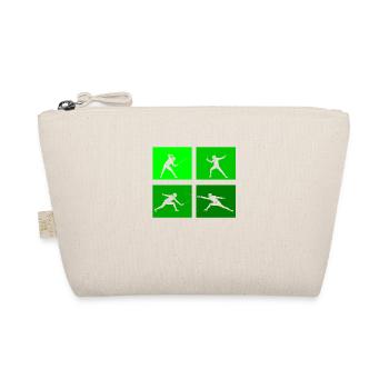 Fencing Game Gamer Fencer Game Fencing Fencer - Organic Pouch - nature - Front