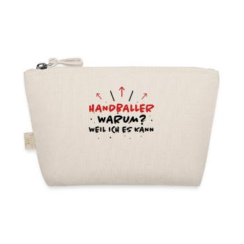 Handball Spruch Sport Lustiges Handballer Geschenk - Bio-Täschchen - Natur - Vorne