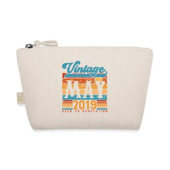 May 2019, Vintage Birthday Gift May 2019. - Organic Pouch - nature - Front