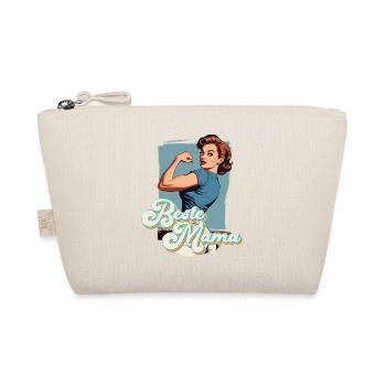 Best Mom Proud Mom Funny Mom Design - Organic Pouch - nature - Front