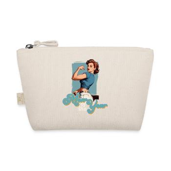 Mother of the Year - Proud Best Mom Design - Organic Pouch - nature - Front