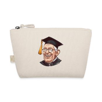 Old Geezer Grandpa: Education Graduation Hat - Organic Pouch - nature - Front