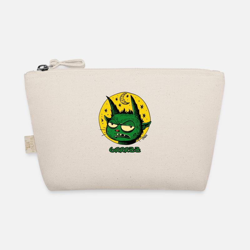 Un lutin vert endormi avec lune et étoiles Trousse biologique