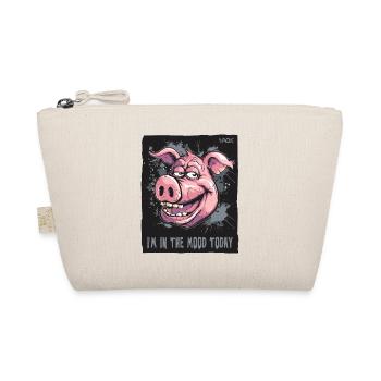 in the mood today, seductive pig - Organic Pouch - nature - Front