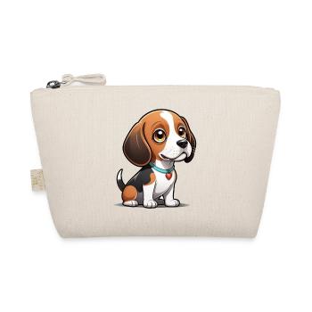 Beagle Heart Pup - Organic Pouch - nature - Front