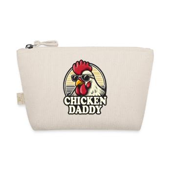 Chicken Daddy Funny Farmer Rooster Vintage Farming - Organic Pouch - nature - Front